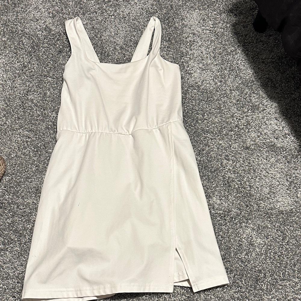 All in Motion Cream Mini Dress